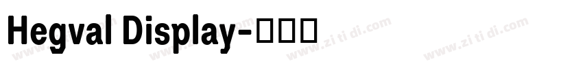Hegval Display字体转换